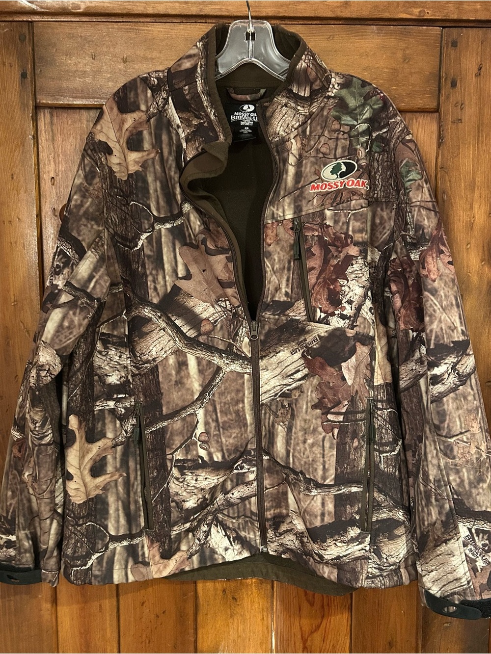 Mossy Oak Men’s Camo Utility Jacket - Brown & Green